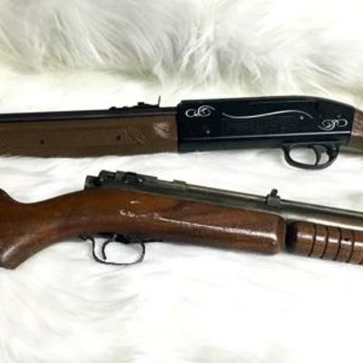 Crosman Model 2100 Pellet Air Gun &
Benjamin Franklin 22 Cal. Model 312 Pellet Gun (SOLD)