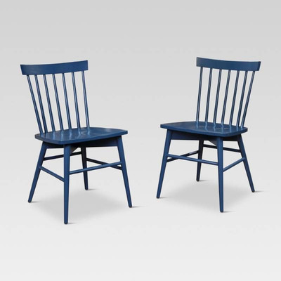 Dining Chair Windsor Chair Navy Set of 2 - Thresh ...