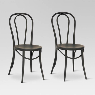 Emery Bistro Chair Matte Black (Set of 2) - Thresh ...