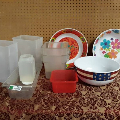 Lot of Plastic  Serving Dishes