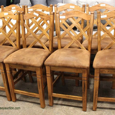  AWESOME 9 Piece Oak 60â€ Pub Table with Lazy Susan and 8 Match Chairs

Auction Estimate $400-$800 â€“ Located Inside 