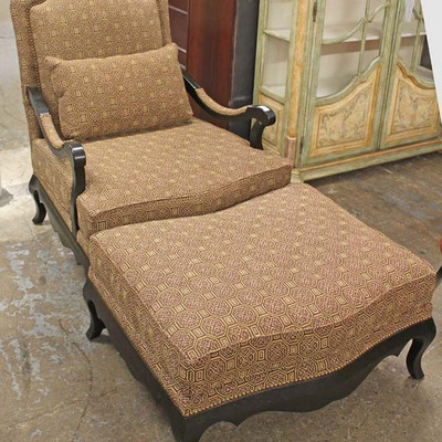  Large Country French Mahogany Frame Chair and Ottoman

Auction Estimate $200-$400 â€“ Located Inside 
