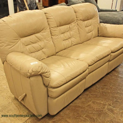  LIKE NEW Tan Contemporary Leather Sofa with Recliners

Auction Estimate $300-$600 – Located Inside 