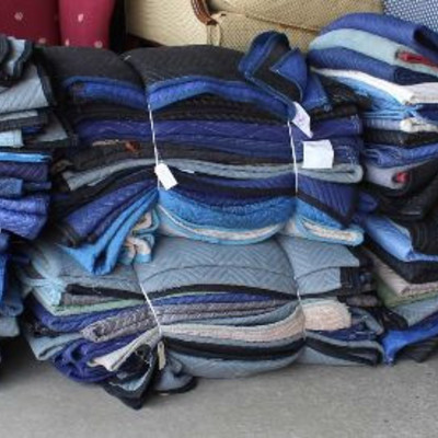  (7) Bundles of 12 Packing Quilts each

Auction Estimate $40-$80 each â€“ Located Dock 