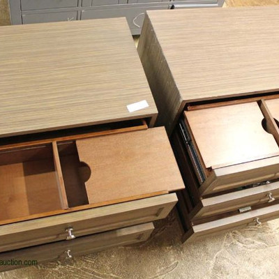  NEW PAIR of “Caracole Furniture” Ultra Modern 3 Drawer Night Stands

Auction Estimate $100-$300 – Located Inside 