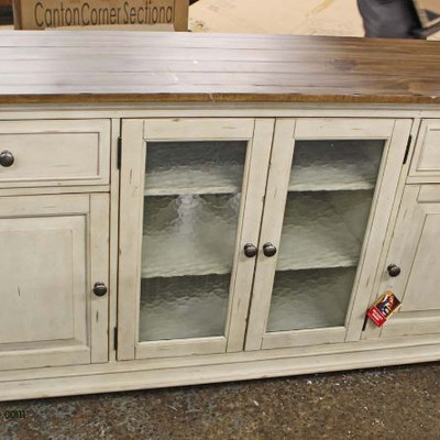  NEW Contemporary Natural Finish Top 4 Door 2 Drawer Media Cabinet

Auction Estimate $200-$400 â€“ Located Inside 