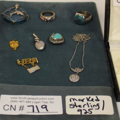  Selection of Sterling Jewelry and 18 Karat over Sterling Necklace

Auction Estimate $20-$60 – Located Inside 