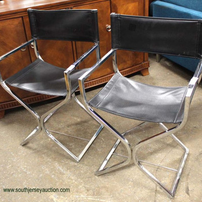  PAIR of Modern Style Director Chairs

Auction Estimate $200-$400 â€“ Located Inside 