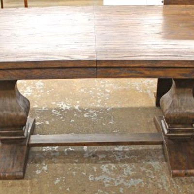  NEW Rustic Style Double Pedestal Dining Room Tables

Auction Estimate $200-$400 â€“ Located Inside 