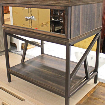  NEW Decorator Rustic Style Mirrored Front Drawer Night Stand

Auction Estimate $50-$100 â€“ Located Inside 