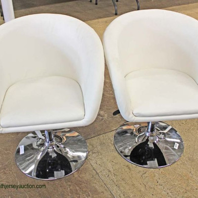  PAIR of Modern Design Swivel Leather Club Chairs

Auction Estimate $200-$400 â€“ Located Inside 