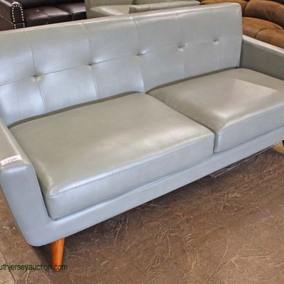  NICE â€œTOV Furnitureâ€ Leather Modern Design Club Chair in the Soft Green â€“ Very Rich Looking, Auction Estimate $300-$600 â€“...