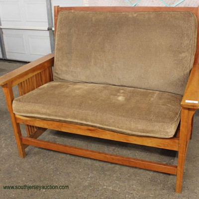  Mission Style Even Arm Settee

Auction Estimate $100-$300 â€“ Located Inside

  