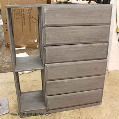  NEW Rustic Style 6 Drawer Chest with Open Bookcase Side â€“ Hardware Included

Auction Estimate $100-$200 â€“ Located Inside 