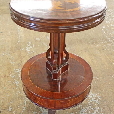  French Style Mahogany Inlaid and Banded 2 Tier Round Stand

Auction Estimate $100-$300 – Located Inside 