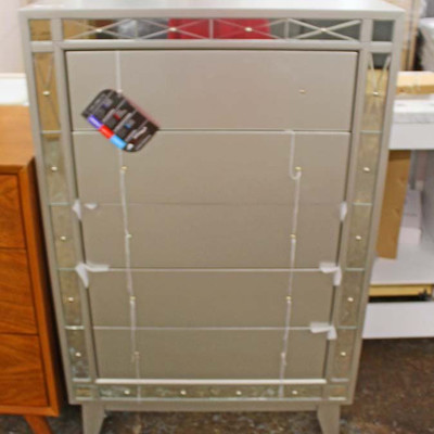  NEW Decorator 5 Drawer High Chest with Mirrored Accents

Auction Estimate $200-$400 – Located Inside 