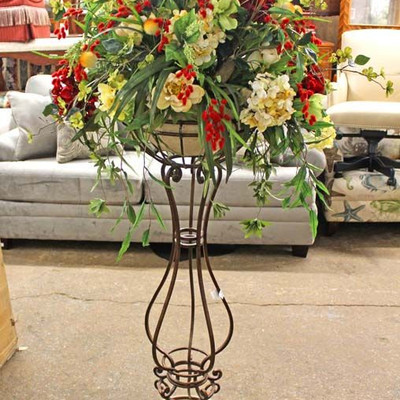  Pedestal Decorator Flower Vase with Flowers

Auction Estimate $100-$200 â€“ Located Inside

  