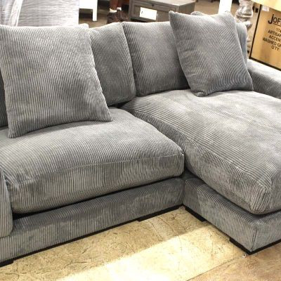  NEW Contemporary Grey Upholstered 2 Piece Sectional Sofa Chaise

Auction Estimate $200-$400 â€“ Located Inside 