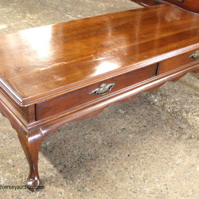  Cherry “Ethan Allen Furniture” Cherry Queen Anne 2 Drawer Coffee Table

Auction Estimate $100-$300 – Located Inside 