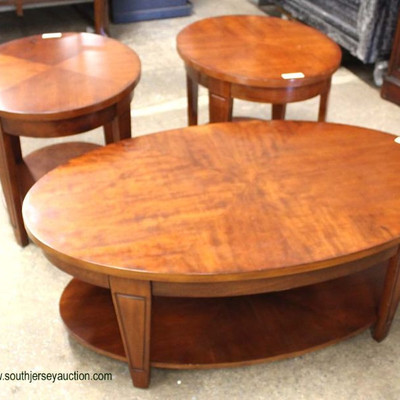  â€œSet of 3â€ Mahogany Finish Oval Lift Top Coffee Table with 2 Lamp Tables

Auction Estimate $100-$300 â€“ Located Inside 