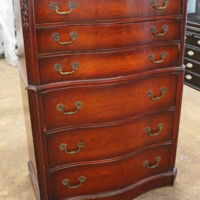  “White Furniture” Mahogany Serpentine Front Carved High Chest and Low Chest

Auction Estimate $200-$400 – Located Inside 