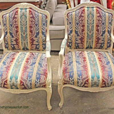  PAIR of Country French Style Upholstered Arm Chairs

Auction Estimate $100-$300 â€“ Located Inside 