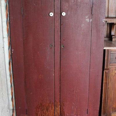  ANTIQUE Painted 2 Door Jelly Cupboard with Original Paint

Auction Estimate $200-$400 â€“ Located Dock 