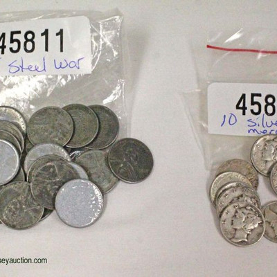  (25) Steel War Pennies and (10) Silver Mercury Dimes

Auction Estimate $5-$10 â€“ Located Inside 