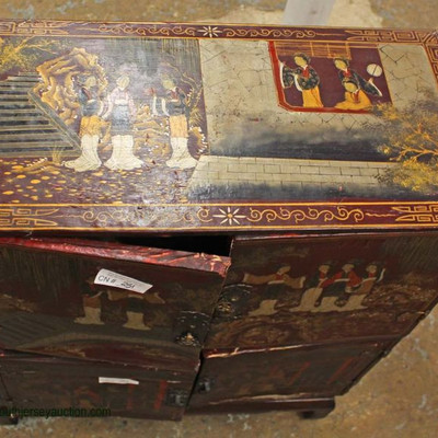  Asian Style Painted 3 part 4 Door Cabinet

Auction Estimate $100-$300 â€“ Located Inside 