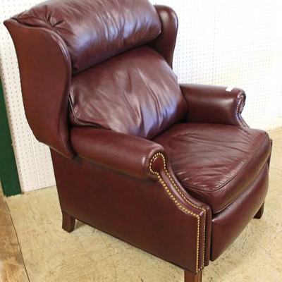  LIKE NEW â€œHancock and Mooreâ€ Burgundy Leather Recliner

Auction Estimate $300-$800 â€“ Located Inside 