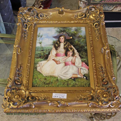  Contemporary Gold Gilted Carved Frame Oil on Painting Signed with Heavily Carved Fancy Frame

Auction Estimate $100-$300 â€“ Located...