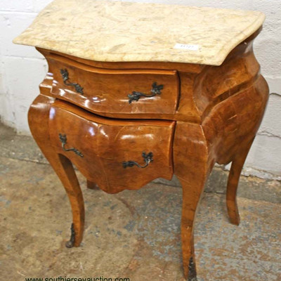  French Style Mahogany Inlaid and Banded Marble Top 2 Drawer Commode with Applied Bronze

Auction Estimate $200-$400 – Located Inside 