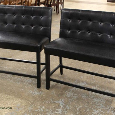  PAIR of NEW Leather Like Button Tufted Benches

Auction Estimate $200-$400 â€“ Located Inside 