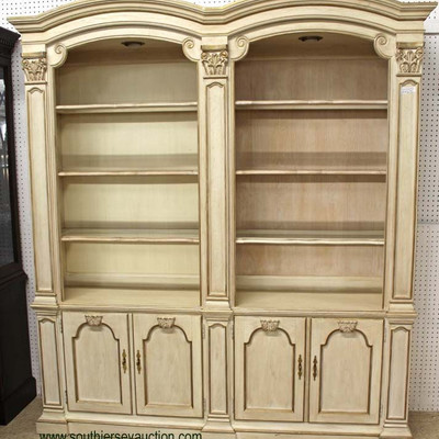  2 Piece â€œDrexel Furnitureâ€ Decorator Arch Front Bookcase

Auction Estimate $400-$800 â€“ Located Inside 