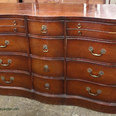  â€œWhite Furnitureâ€ Mahogany Serpentine Front Carved High Chest and Low Chest

Auction Estimate $200-$400 â€“ Located Inside 
