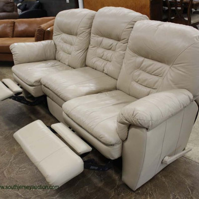  LIKE NEW Tan Contemporary Leather Sofa with Recliners

Auction Estimate $300-$600 – Located Inside 