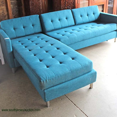  NEW Modern Design Button Tufted Blue 2 Piece Sectional Sofa Chaise

Auction Estimate $300-$600 â€“ Located Inside 