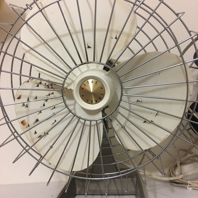 Mid century vintage Retro Sears Kenmore 3 blade oscillating 3 speed fan