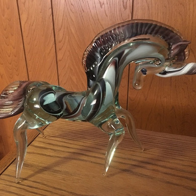 Murano glass unicorn 