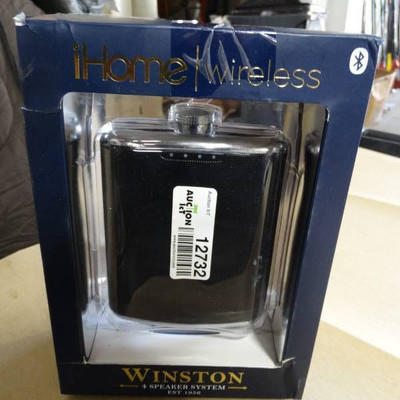 Winston Ihome bluetooth speaker disguised as flask ...