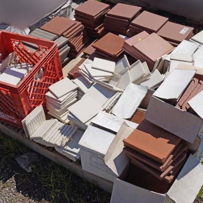 Pallet of Misc. Tile - Various Colors and Styles t ...