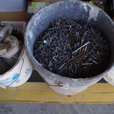 Two buckets of Various Nails - see pics - lots her ...