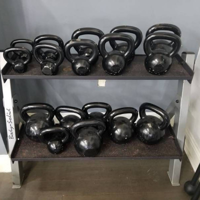 Sets of Kettlebells with Rack