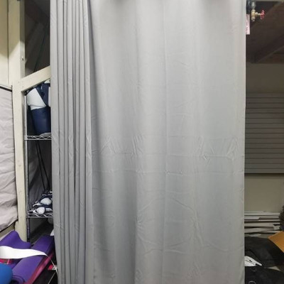 Gray IKEA Curtains 57in x 98in - 12 Panels