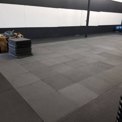 Gray Foam Fitness Flooring