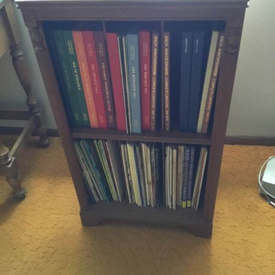 33 RPM Albums and Cabinet