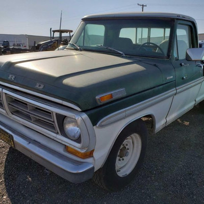 155:	
1972 Ford F250
More details of this vehicle coming soon 1972 Ford F250, 2WD, 390 cid, 8-cyl, San Jose, Ca, June, 1972  VIN#...