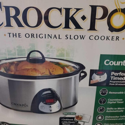 2016: 	
Crock pot
Slow cooker. Measures Approximately 14.5