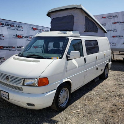 100: 	
2002 VW Eurovan with Popup (Current smog)
A/C blows cold. Power windows and mirror. Kenwood headunit. Year: 2002
Make: Volkswagen...
