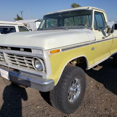 160: 	
1974 Ford F250 no motor
More details to come on this vehicle 1974 Ford F250, 4WD, NO MOTOR, San Jose, Ca, Aug, 1974 VIN#...